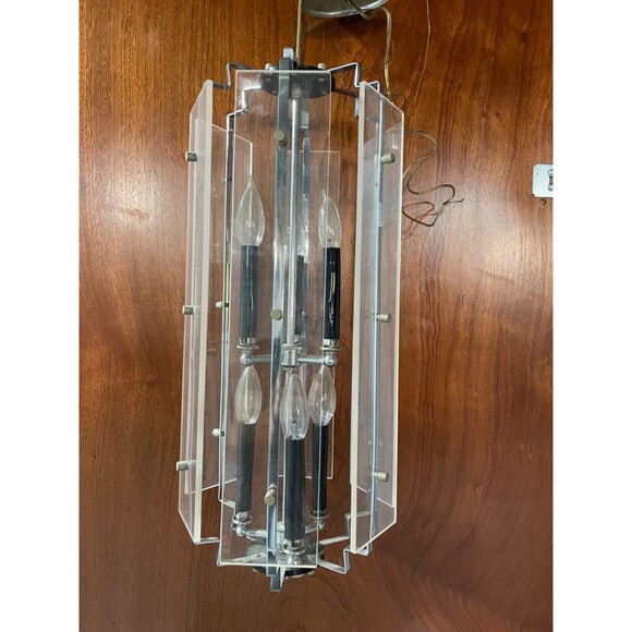 Stunning vintage  lucite hanging lighting - Picture 1 of 6